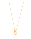 Gargantilha Veneziana Elos Ovais Cravejado Cristal Banhado a Ouro 18K - 45 cm