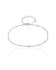 Pulseira Canutilhos 1.0 mm Ródio Branco