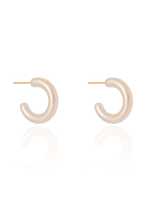 Brinco Argola Pérola 2.0 cm Banhado a Ouro 18K