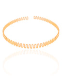 Aro Flexível Mola Banhado a Ouro 18K