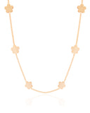 Choker Flores Texturizadas 8 mm Banhado a Ouro 18K