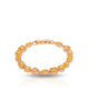Pulseira Riviera Mix Citrino Cravejada Cristal com Fecho Italiano