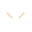 Brinco Ear Cuff Três Flores Cravejadas Cristal Banhado a Ouro 18K