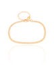Pulseira Plaquinhas Duplas Banhado a Ouro 18K