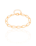 Pulseira Elos 6 mm Banhado a Ouro 18K