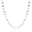 Choker Plaquinhas Lisas 6 mm Ródio Branco