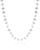 Choker Plaquinhas Lisas 6 mm Ródio Branco