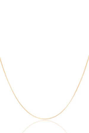 Gargantilhas Venezianas 5 x 45 + 5 cm Banhado a Ouro 18K