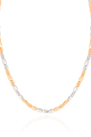 Choker Abaulada ABS Mix de Banhos Banhado a Ouro 18K