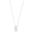 Gargantilha Veneziana Elos Ovais Cravejado Cristal Ródio Branco - 45 cm