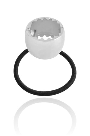 Pony Cuff Tubo Liso Banho Branco