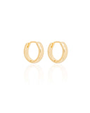 Brinco Argola Lisa 1.3 cm Banhado a Ouro 18K