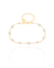 Pulseira Zircônia Oval Banhado a Ouro 18K