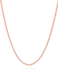 Choker Riviera Ametista 2 mm Banhado a Ouro 18K