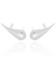 Ear Cuff Gota Lisa Ródio Branco