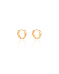 Brinco Argola Click 1.2 cm Banhado a Ouro 18K