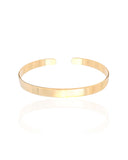 Bracelete Liso 5 mm Banhado a Ouro 18K