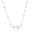 Choker Elos Pérolas Ródio Branco - 35 cm