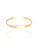 Bracelete Liso Banhado a Ouro 18K