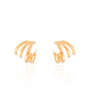 Ear Cuff Filetes Lisos 1.9 cm Banhado a Ouro 18K