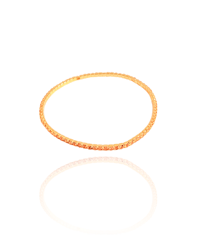 Pulseira Rivieira Marrom 2 mm Ajustável