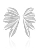 Brinco Asa Lisa Ródio Branco