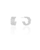 Brinco Argola Tela 1.6 cm Ródio Branco