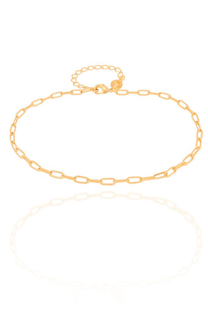 Pulseira Maculina Elos Retangular 3 mm