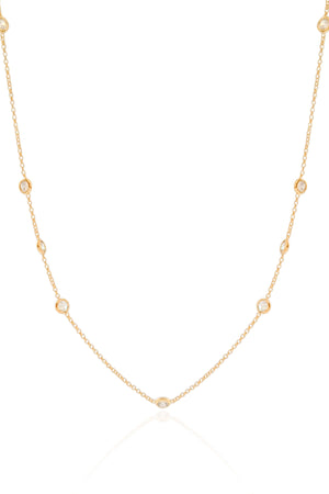 Choker Elos Pontos de Luz Banhado a Ouro 18K