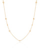 Choker Elos Pontos de Luz Banhado a Ouro 18K
