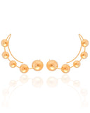 Ear Cuff Bolas Lisas Banhado a Ouro 18K