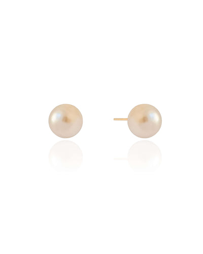 Brinco Pérola 12 mm Banhado a Ouro 18K