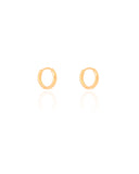 Brinco Argola Click Lisa 1.1 cm Banhado a Ouro 18K