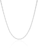 Choker Elos Grampo Ródio Branco