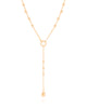 Gargantilha Gravata Bolinhas Banhado a Ouro 18K - 40 cm