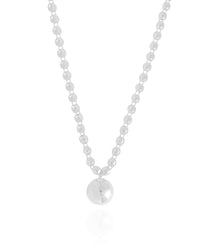 Choker Bolinhas Lisas Ródio Branco