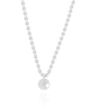 Choker Bolinhas Lisas Ródio Branco