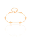 Pulseira Elos Ovais Lisos Banhado a Ouro 18K