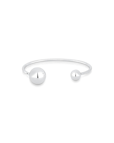 Bracelete 2 Bolas Aberto Liso