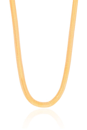 Choker Snake Banhado a Ouro 18K - 32 cm