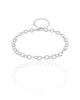 Pulseira Elos Ovais 5 mm Ródio Branco