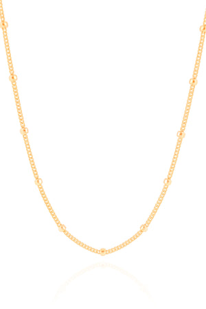 Choker Grumet Bolinhas Banhado a Ouro 18K