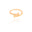 Anel T Cravejado Cristal Tamanho 18 Banhado a Ouro 18K