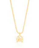 Gargantilha Ferradura Cavalo Cravejado Cristal Banhado a Ouro 18K - 45 cm