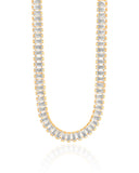 Choker Riviera Baguete Cristal