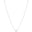 Gargantilha Pingente Redondo Liso Ródio Branco - 45 cm