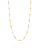 Choker Zircônia Navete Banhado a Ouro 18K - 32 cm