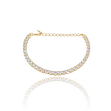 Pulseira Riviera Cristal Banhado a Ouro 18K
