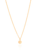 Gargantilha Infantil Elos Flor 6 mm Banhado a Ouro 18K - 35 cm
