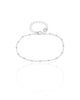Pulseira Infantil Elos Bolinhas 2.5 mm Ródio Branco